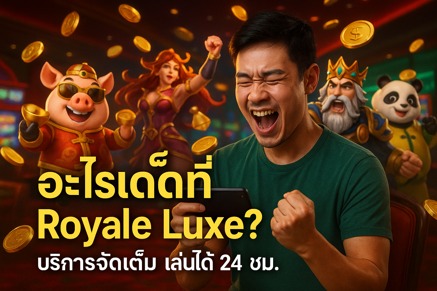 อะไรเด็ดที่ Royale Luxe? บริการจัดเต็ม เล่นได้ 24 ชม.