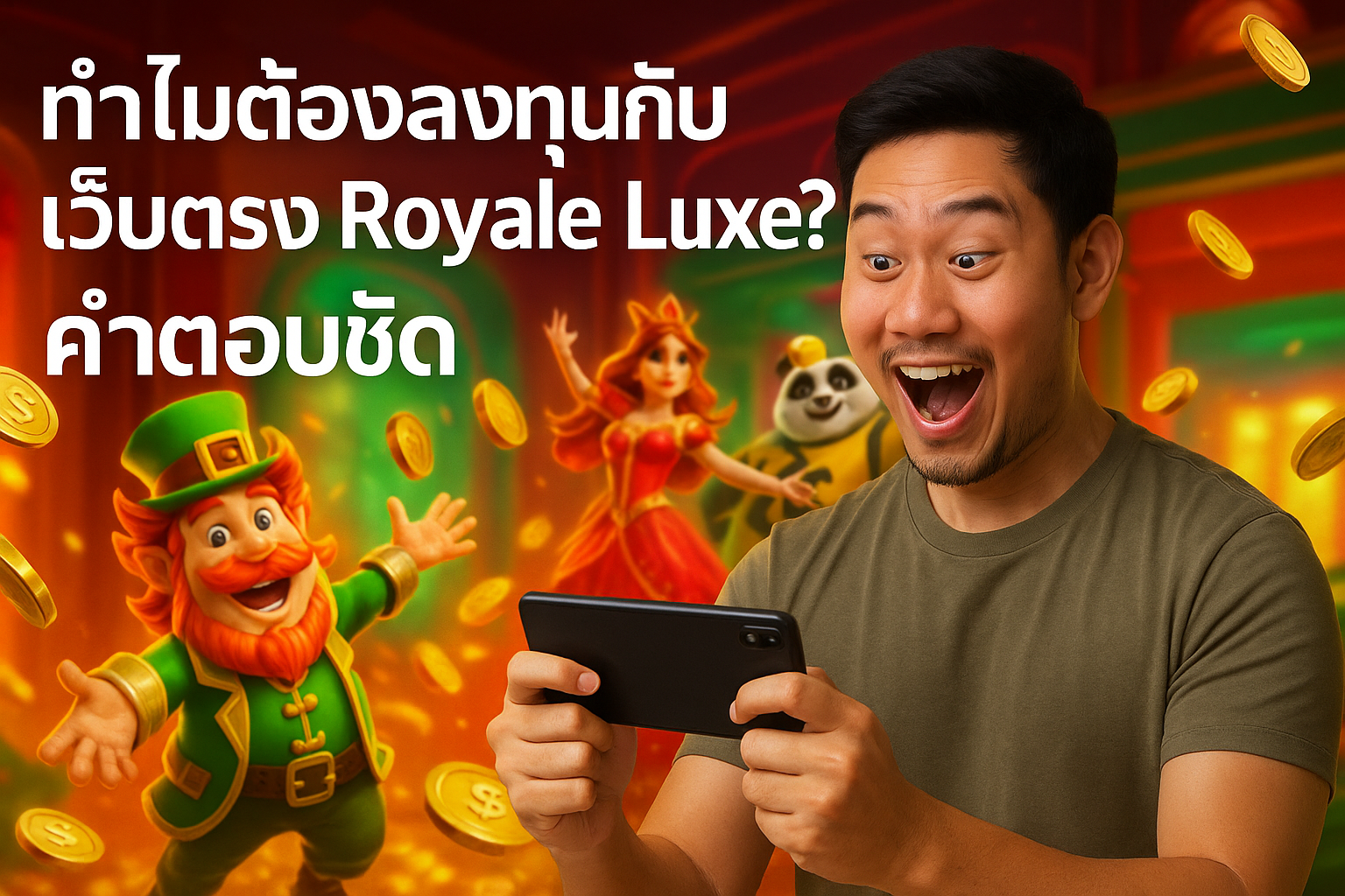 ทำไมต้องลงทุนกับเว็บตรง Royale Luxe? คำตอบชัด