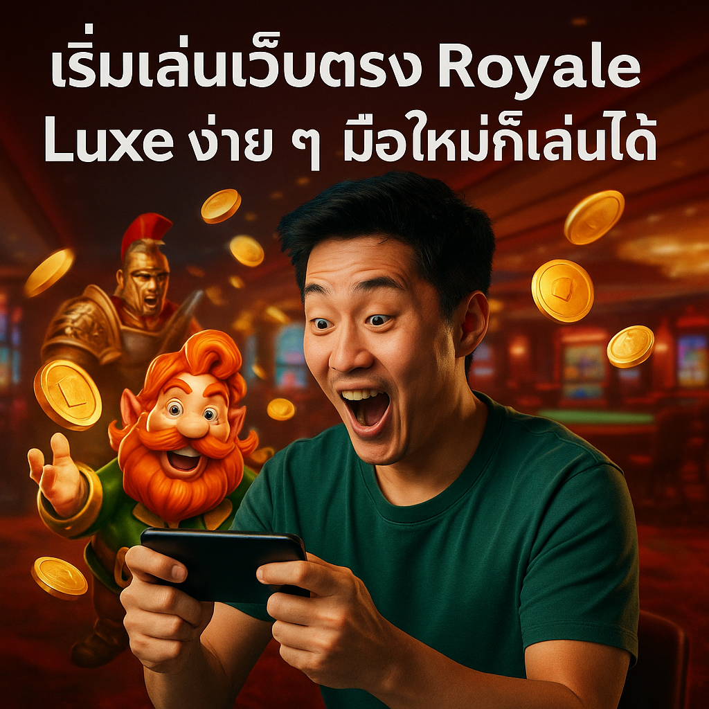 เริ่มเล่นเว็บตรง Royale Luxe ง่าย ๆ มือใหม่ก็เล่นได้