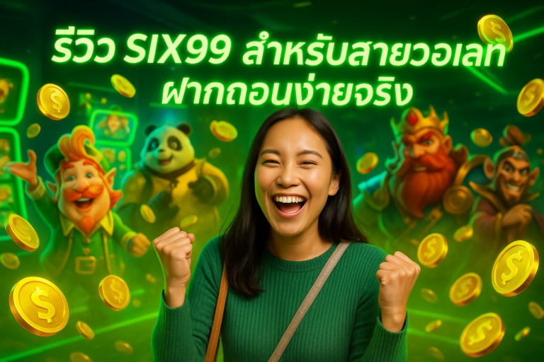 รีวิว SIX99 สำหรับสายวอเลท ฝากถอนง่ายจริง